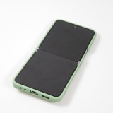 Coque Samsung Galaxy Z Flip5 - Soft Touch avec anneau - Vert