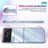 Galaxy Z Flip4 Case Hülle - Gummi Transparent Silikon Gel Simple Super Clear flexibel