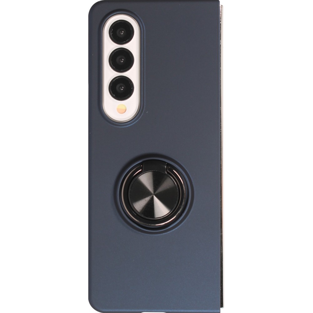 Samsung Galaxy Z Fold3 5G Case Hülle - Plastik mit Haltering - Dunkelblau