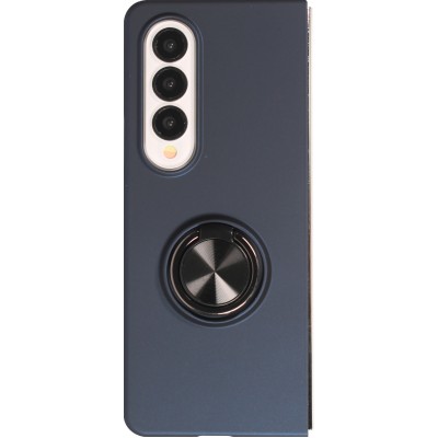 Samsung Galaxy Z Fold3 5G Case Hülle - Plastik mit Haltering - Dunkelblau