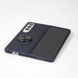 Galaxy Z Fold4 Case Hülle - Plastik mit Haltering - Dunkelblau