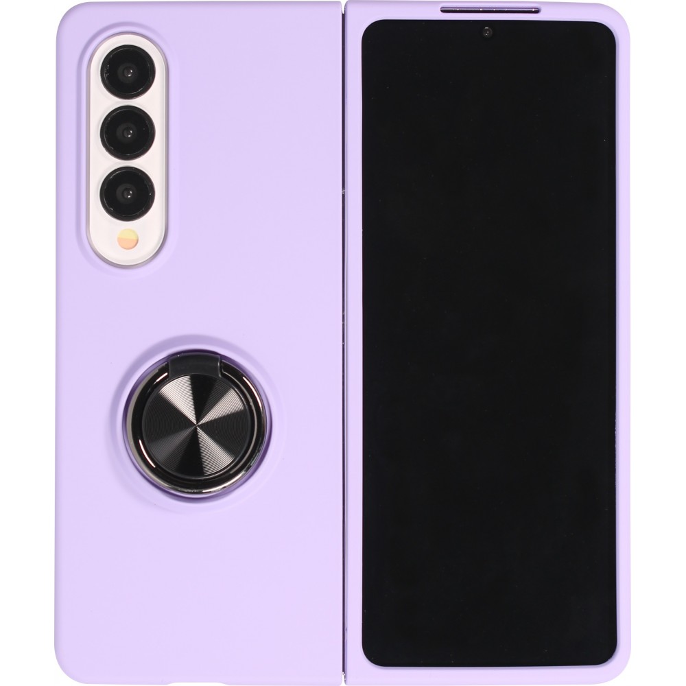 Samsung Galaxy Z Fold3 5G Case Hülle - Plastik mit Haltering - Hellviolett