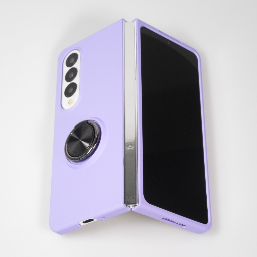 Samsung Galaxy Z Fold3 5G Case Hülle - Plastik mit Haltering - Hellviolett