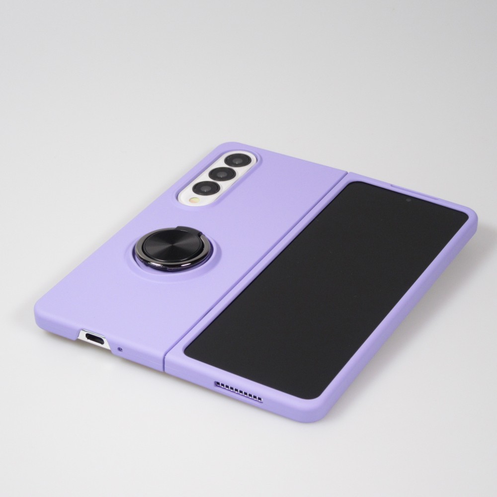 Samsung Galaxy Z Fold3 5G Case Hülle - Plastik mit Haltering - Hellviolett