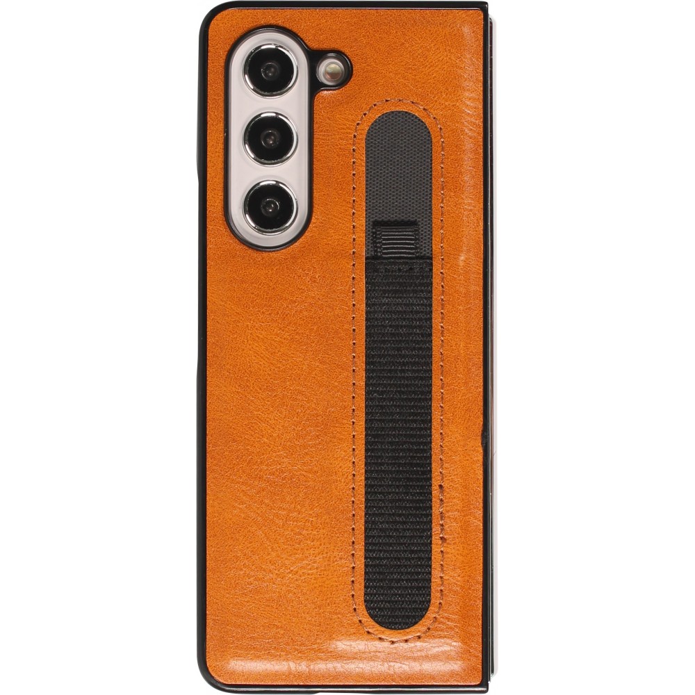 Coque Samsung Galaxy Z Fold5 - Élégant et minimaliste - Brun