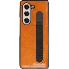 Coque Samsung Galaxy Z Fold5 - Élégant et minimaliste - Brun