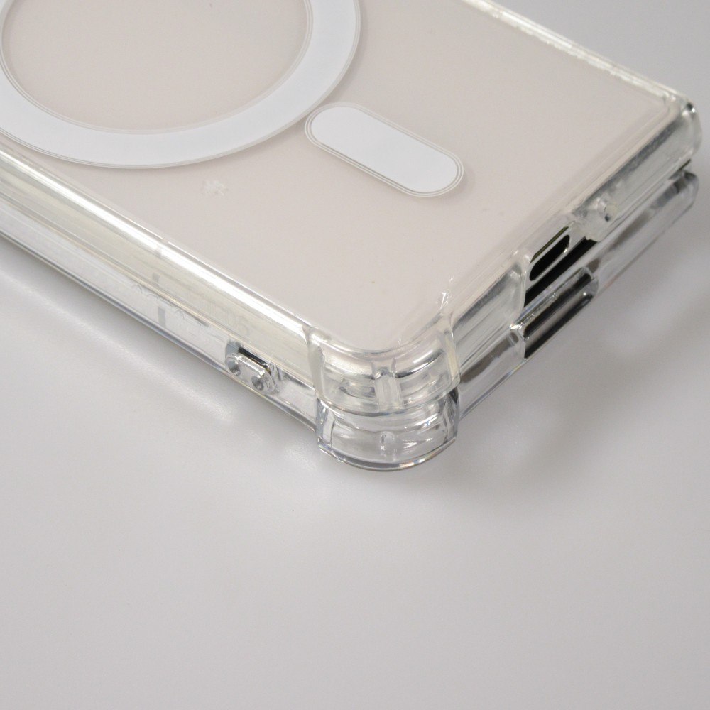Galaxy Z Fold5 Case Hülle - Gummi transparent Bumper MagSafe kompatibel - Transparent