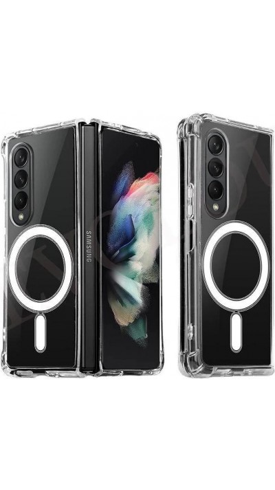 Coque Samsung Galaxy Z Fold6 - Gel transparent Bumper compatible MagSafe - Transparent