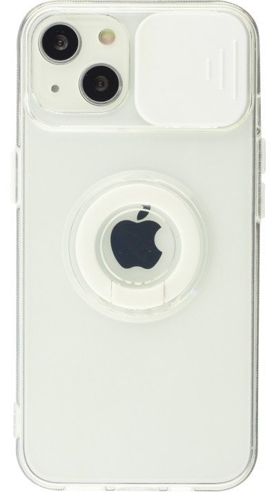 Coque iPhone 14 Plus - Caméra clapet avec anneau - Blanc