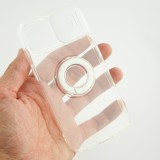 Coque iPhone 13 mini - Caméra clapet avec anneau - Blanc