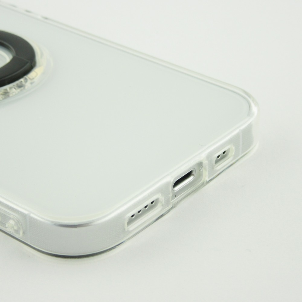 Coque iPhone 13 - Caméra clapet avec anneau - Noir