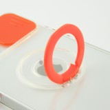 Coque iPhone 14 Plus - Caméra clapet avec anneau - Orange