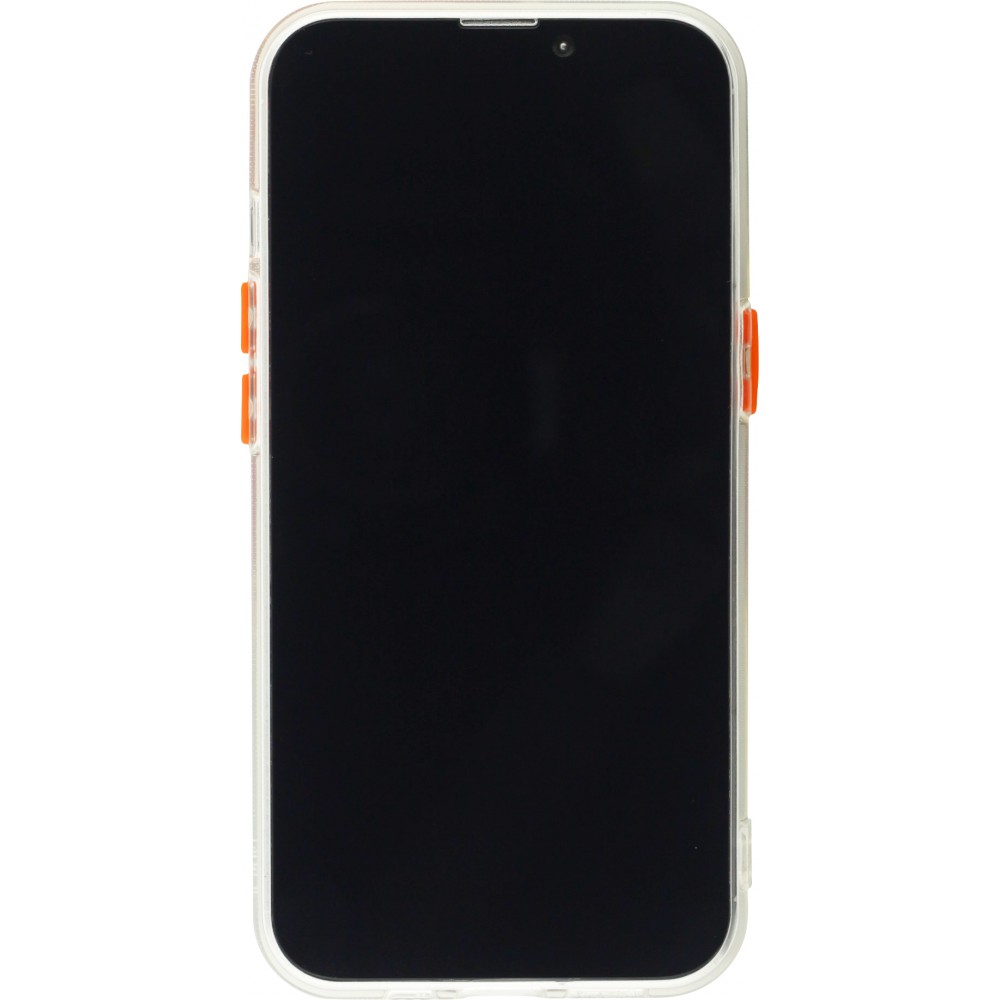 Coque iPhone 14 Plus - Caméra clapet avec anneau - Orange