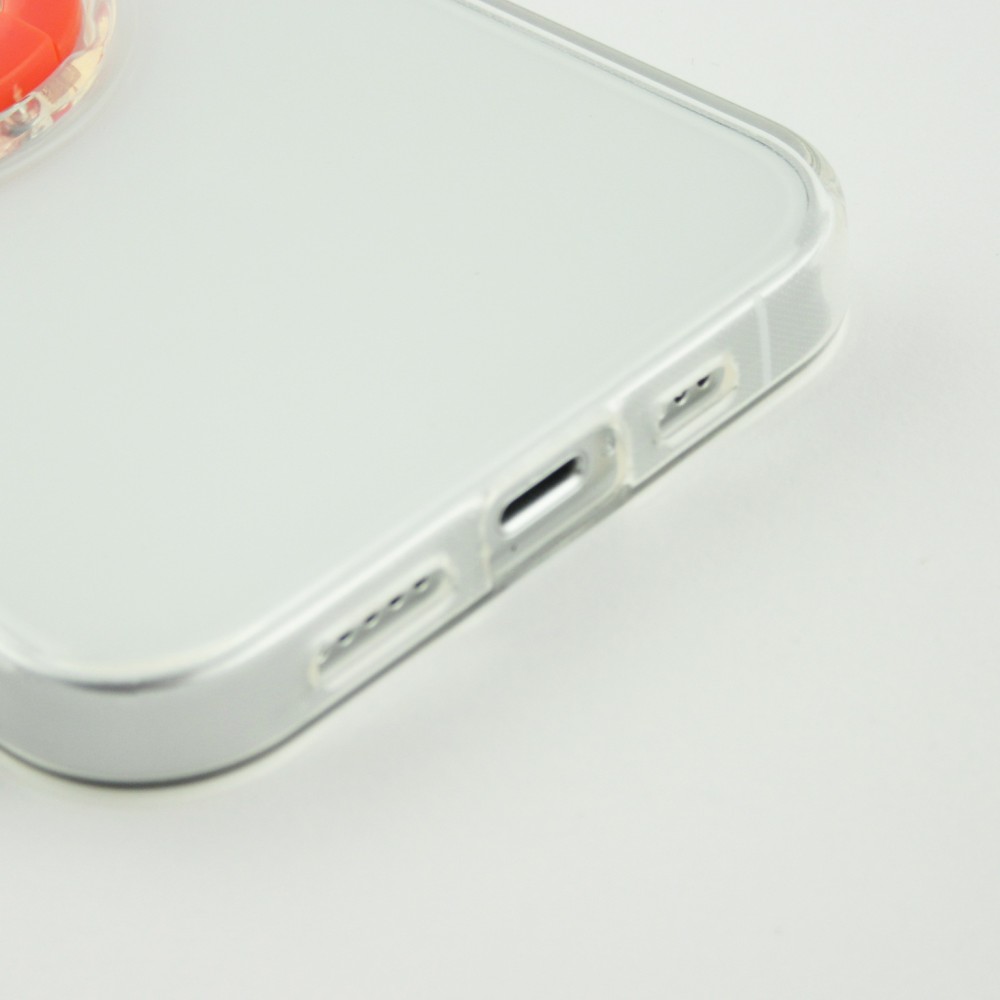 Coque iPhone 14 Plus - Caméra clapet avec anneau - Orange