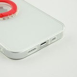 iPhone 14 Case Hülle - mit Kamera-Slider und Ring - Rot