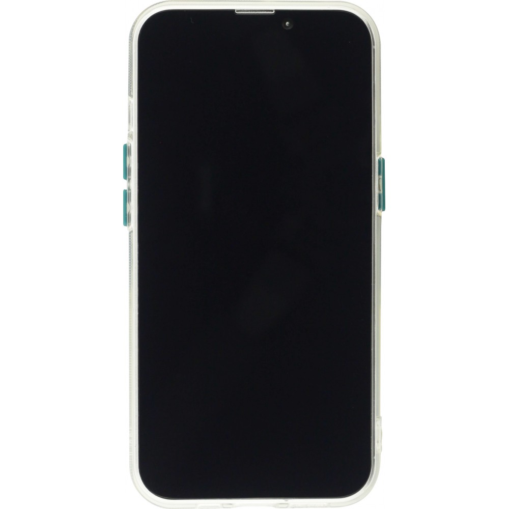 iPhone 14 Plus Case Hülle - mit Kamera-Slider und Ring - Dunkelgrün