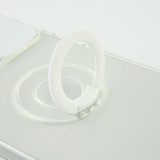 iPhone 14 Pro Case Hülle - mit Kamera-Slider und Ring - Weiss