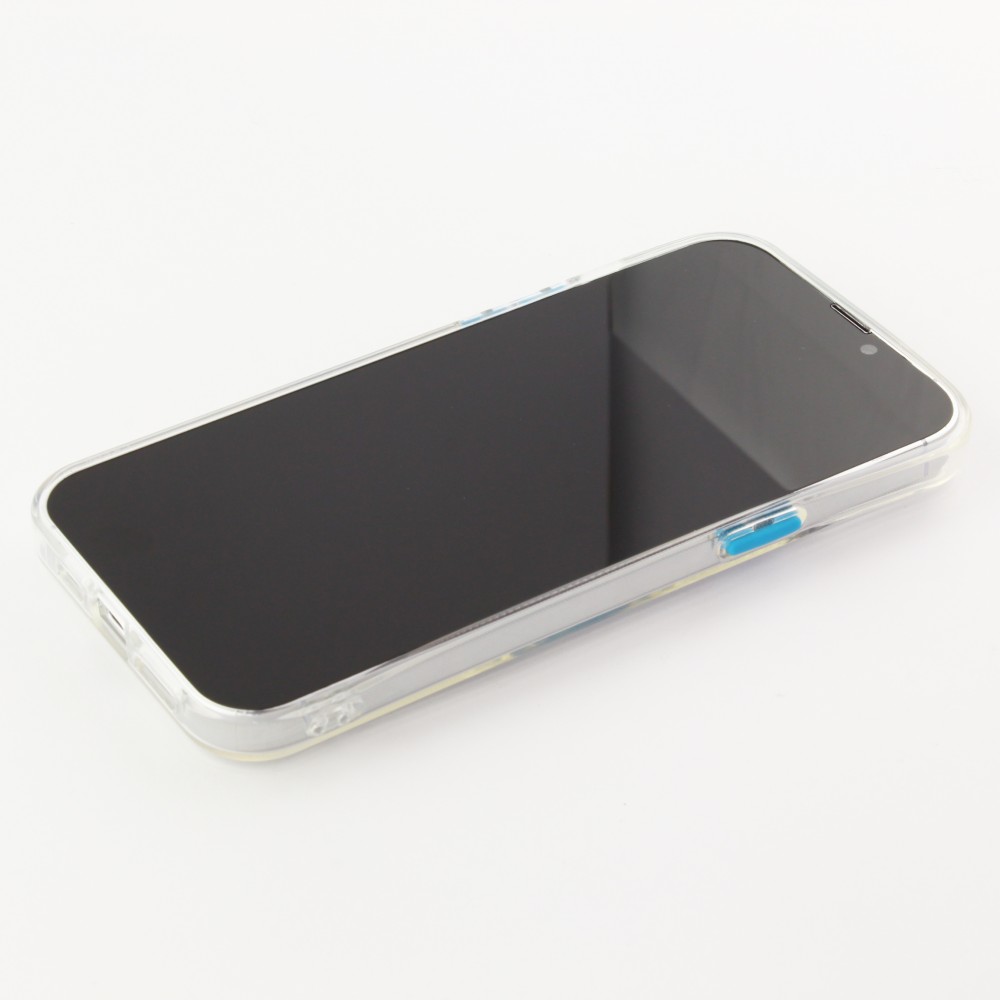 iPhone 14 Pro Case Hülle - mit Kamera-Slider und Ring blau