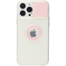 Coque iPhone 14 Pro - Caméra clapet avec anneau - Rose