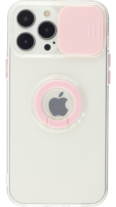 iPhone 13 Pro Max Case Hülle - mit Kamera-Slider und Ring - Rosa