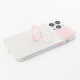 Coque iPhone 14 Pro Max - Caméra clapet avec anneau - Rose