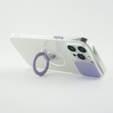 Coque iPhone 13 Pro - Caméra clapet avec anneau - Violet