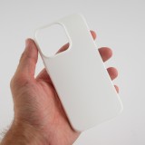 Coque iPhone 15 Pro - Silicone Mat - Blanc