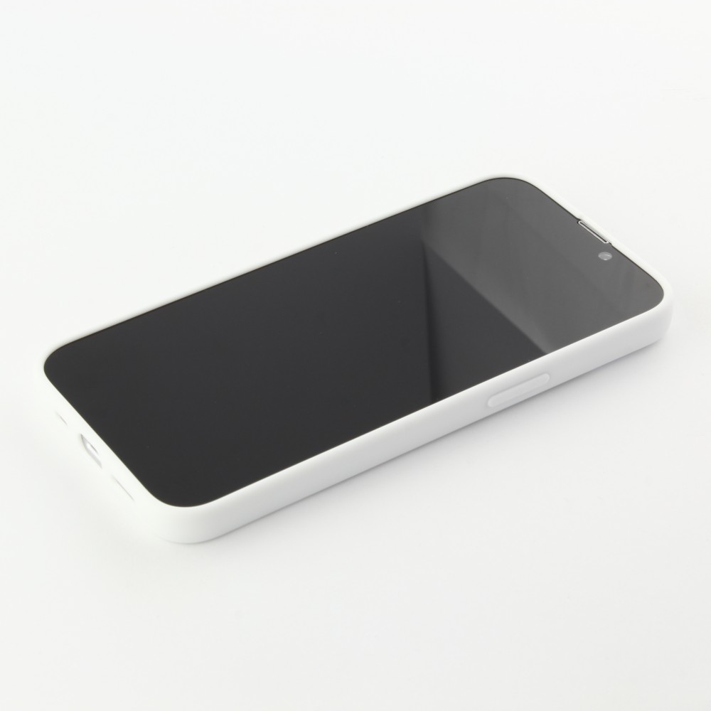 Coque iPhone 13 mini - Silicone Mat - Blanc