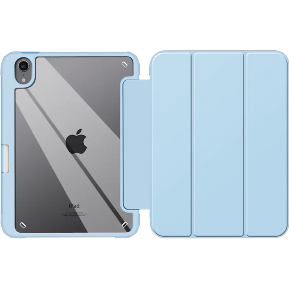 Coque iPad Air 10.9" (5e gén/2022, 4e gén/2020) - Soft-Shell TPU bumper Flip - Bleu clair