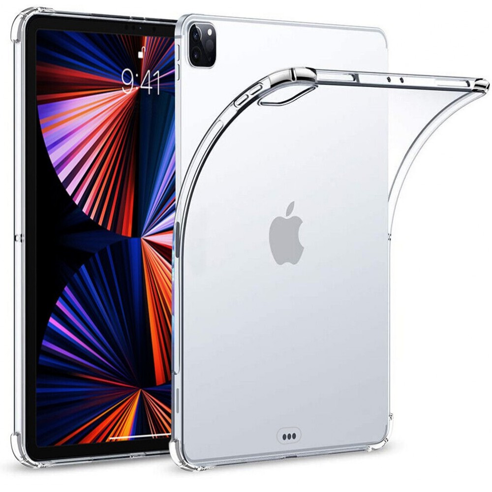 iPad 10.9" (10e gén/2022) Case Hülle - Gummi Transparent Gel Bumper mit extra Schutz für Ecken Antischock
