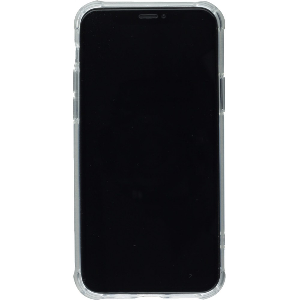 Hülle iPhone 12 Pro Max - Bumper Glass TPU Anti-Schock mit Acryl - Transparent