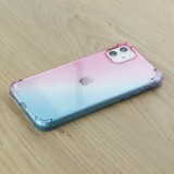 Coque iPhone 16e - Bumper Rainbow Silicone anti-choc avec bords protégés -  rose - Bleu