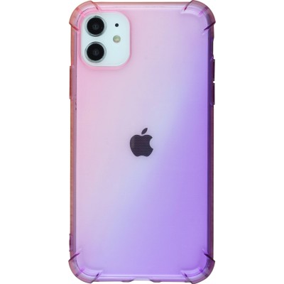 Coque iPhone XR - Bumper Rainbow Silicone anti-choc avec bords protégés -  rose - Violet