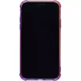 Coque iPhone 12 / 12 Pro - Bumper Rainbow Silicone anti-choc avec bords protégés -  rose - Violet