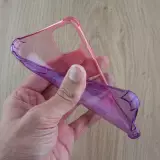 Coque iPhone 12 / 12 Pro - Bumper Rainbow Silicone anti-choc avec bords protégés -  rose - Violet