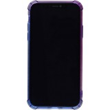 Coque iPhone 7 / 8 / SE (2020, 2022) - Bumper Rainbow Silicone anti-choc avec bords protégés -  violet - Bleu
