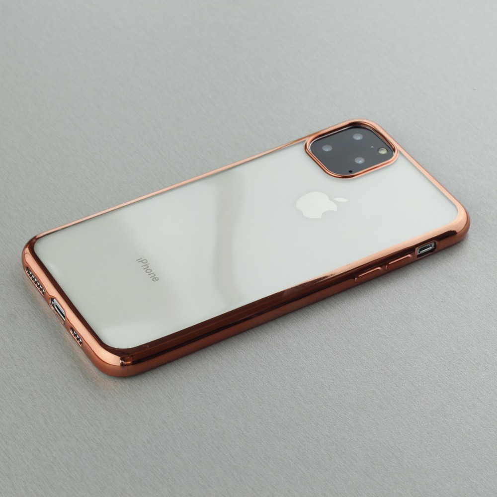 Hülle iPhone 11 Pro - Electroplate gold - Rosa
