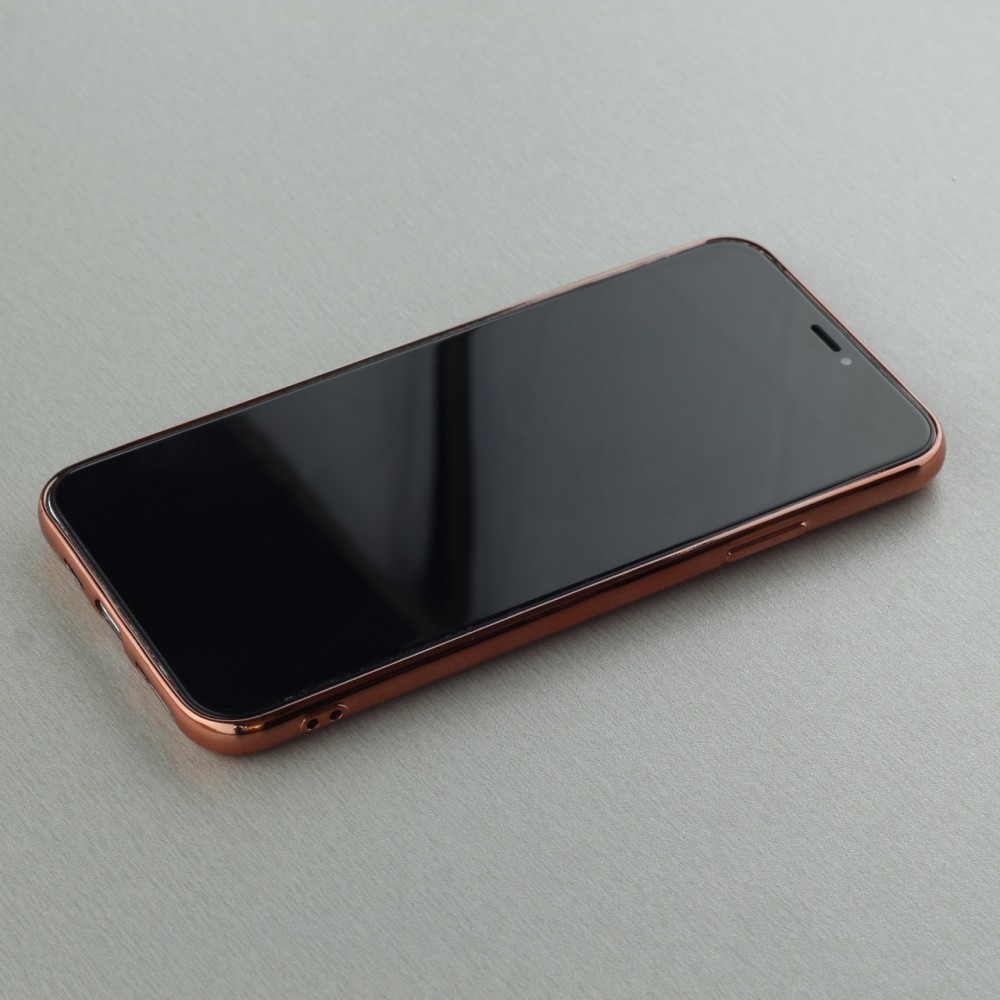 Hülle iPhone 11 Pro - Electroplate gold - Rosa