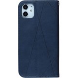 Coque iPhone 11 - Flip Géometrique - Bleu