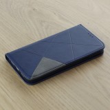 Hülle iPhone 12 / 12 Pro - Flip Geometrisch blau