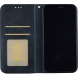 Coque iPhone 14 - Flip Géometrique - Noir/gris