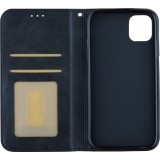 Coque iPhone 14 - Flip Géometrique - Noir/gris