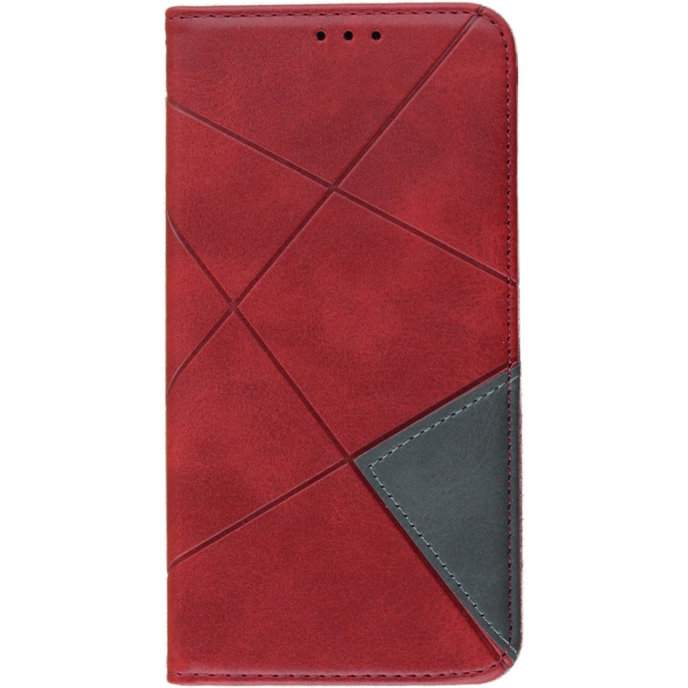 Coque iPhone 11 - Flip Géometrique - Rouge