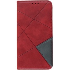 Hülle iPhone XR - Flip Geometrisch - Rot