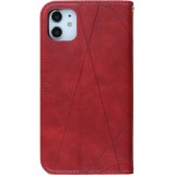 Coque iPhone 7 / 8 / SE (2020, 2022) - Flip Géometrique - Rouge