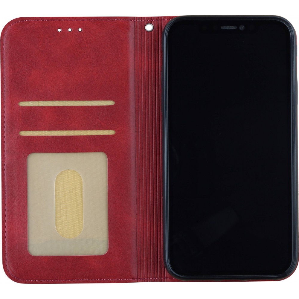 Hülle iPhone 12 / 12 Pro - Flip Geometrisch - Rot