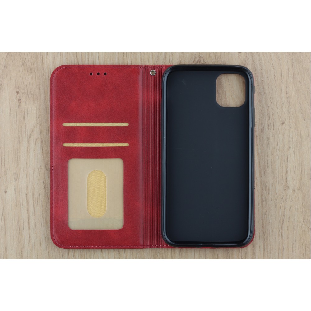 Coque iPhone 11 - Flip Géometrique - Rouge