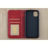 Coque iPhone X / Xs - Flip Géometrique - Rouge