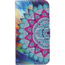 Hülle iPhone 11 - Flip Mandala rainbow