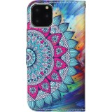 Fourre iPhone 11 - Flip Mandala rainbow